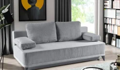 WERK2 Schlafsofa »Rosso Breite 202 modern & bequem, Federkern, Bettkasten, Bettfunktion« Cord, Schlaffunktion, Bettkasten