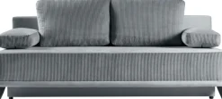 WERK2 Schlafsofa »Rosso Breite 202 modern & bequem, Federkern, Bettkasten, Bettfunktion« Cord, Schlaffunktion, Bettkasten