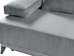 WERK2 Schlafsofa »Rosso Breite 202 modern & bequem, Federkern, Bettkasten, Bettfunktion« Cord, Schlaffunktion, Bettkasten