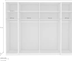 WIEMANN Dreh-/Schwebetürenschrank »Nizza« mit Glasfront