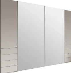 WIEMANN Dreh-/Schwebetürenschrank »Nizza« mit Glasfront und Spiegel