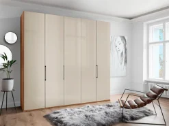WIEMANN Falttürenschrank »Monaco« mit Glasfront sowie hochwertige Beschläge