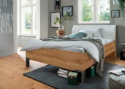 WIEMANN Futonbett »Monaco, Bettgestell, Bettrahmen, komfortables Polsterkopfteil« 4-fache Liegehöhenverstellung, MADE IN GERMANY,Polsterkopfteil aus Kunstleder, verschiedene Größen, in Komforthöhe