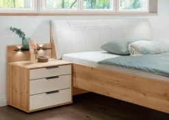 WIEMANN Futonbett »Monaco, Bettgestell, Bettrahmen, komfortables Polsterkopfteil« 4-fache Liegehöhenverstellung, MADE IN GERMANY,Polsterkopfteil aus Kunstleder, verschiedene Größen, in Komforthöhe