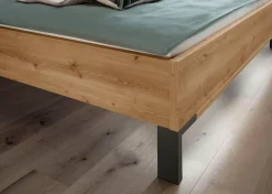 WIEMANN Futonbett »Monaco, Bettgestell, Bettrahmen, komfortables Polsterkopfteil« 4-fache Liegehöhenverstellung, MADE IN GERMANY,Polsterkopfteil aus Kunstleder, verschiedene Größen, in Komforthöhe