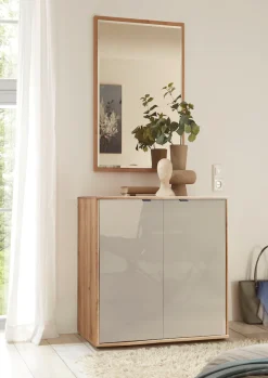 WIEMANN Kommode »Cardiff Sideboard, Wäscheschrank, teilmassiv Bianco-Eiche, 80 cm« Kommode 80x86x43 cm, braun, mit Dämpfung, MADE IN GERMANY,verschiedenen Ausführungen, inklusive Einlegeboden