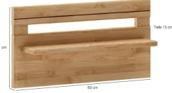 WIEMANN Schrankaufsatz »Lausanne, Paneel mit Ablage, Massivholz Erle« Set, 2er-Set, 60 x 31 x 13 cm (B/H/T), MADE IN GERMANY, 2 Stk. tlg.