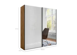 WIEMANN Schwebetürenschrank »Monaco« mit Glasfront sowie hochwertigen Beschlägen
