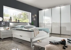 WIEMANN Schwebetürenschrank »Shanghai, Made in Germany,« mit praktischer Panorama-Tür und edler Glasfront, lautlos gleitend