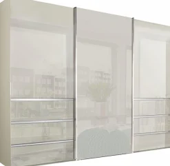 WIEMANN Schwebetürenschrank »Malibu, stilvolles Design, Made in Germany« mit Glasfront, in verschiedenen Breiten, Schubladen mit Selbsteinzug