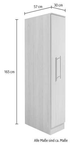 wiho Küchen Apothekerschrank »Filo« 30 cm breit, Auszug mit 4 Ablagefächern