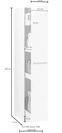 wiho Küchen Apothekerschrank »Flexi2«