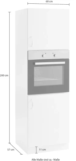 wiho Küchen Backofenumbauschrank »Flexi« Höhe 200 cm
