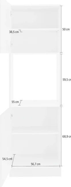 wiho Küchen Backofenumbauschrank »Unna« 60 cm breit