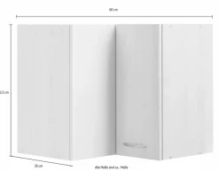 wiho Küchen Eckhängeschrank »Kiel« 60 cm breit