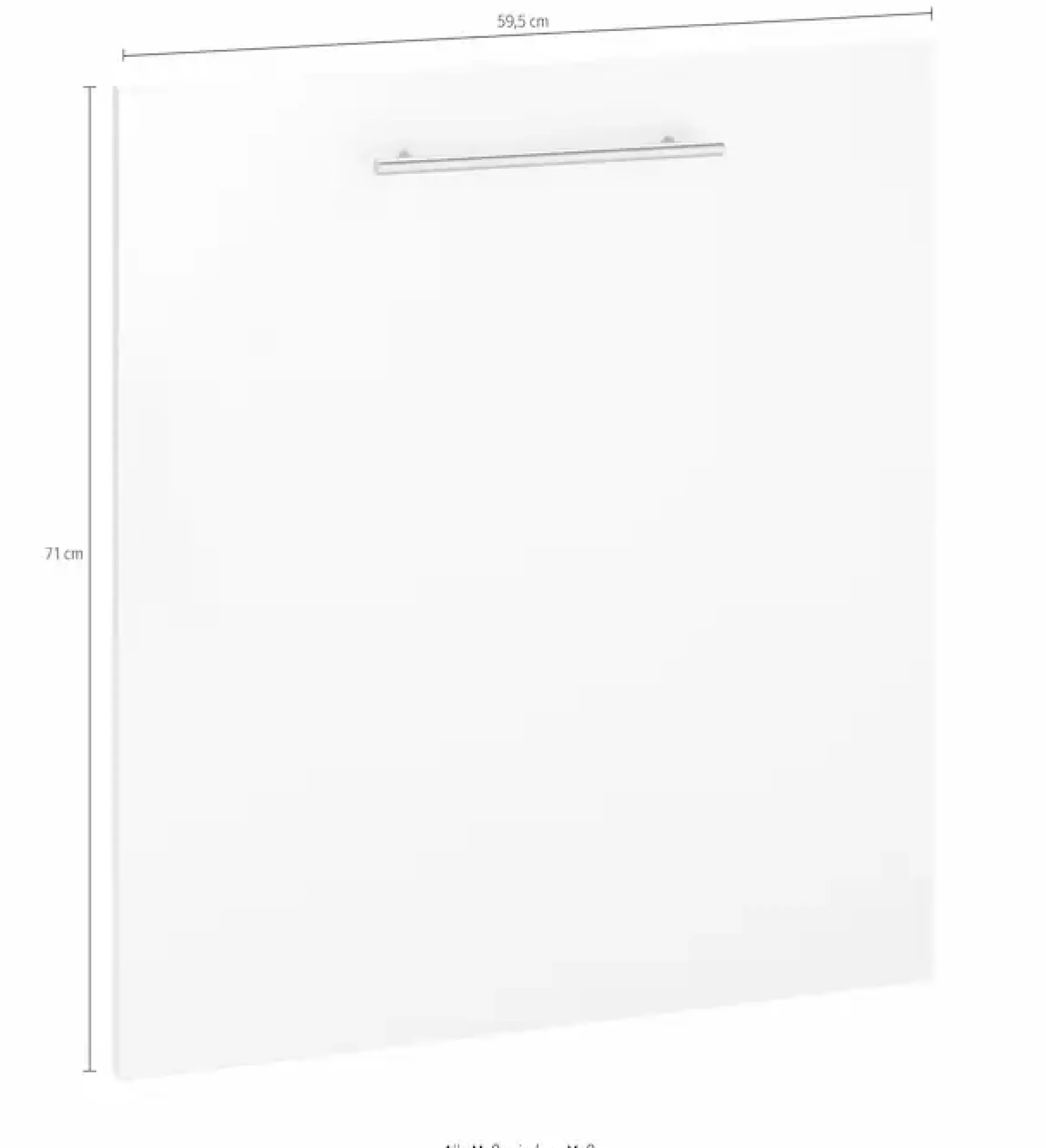 wiho Küchen Frontblende »Ela« 60 cm breit, für vollintegrierbaren Einbaugeschirrspüler