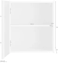 wiho Küchen Glashängeschrank »Unna« Front mit Glaseinsatz