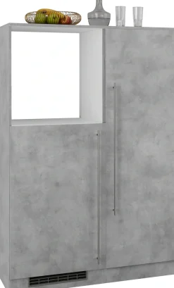 wiho Küchen Küche »Chicago« Back-/Kühlmodul, wahlweise mit E-Geräten, Breite 110 cm