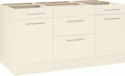 wiho Küchen Kücheninsel »Ela« ohne E-Geräte, Breite 160 cm, Schubkästen mit Soft-Close-Funktion