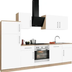 wiho Küchen Küchenzeile »Cali« mit E-Geräten, Breite 280 cm