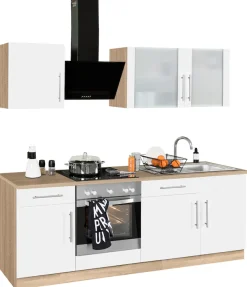 wiho Küchen Küchenzeile »Cali« ohne E-Geräte, Breite 220 cm