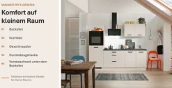 wiho Küchen Küchenzeile »Compact« Breite 240cm, wahlweise mit Geräten (ohne Kühlschrank))