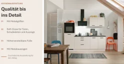 wiho Küchen Küchenzeile »Compact« Breite 240cm, wahlweise mit Geräten (ohne Kühlschrank))