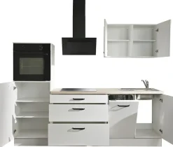 wiho Küchen Küchenzeile »Compact« Breite 240cm, wahlweise mit Geräten (ohne Kühlschrank))
