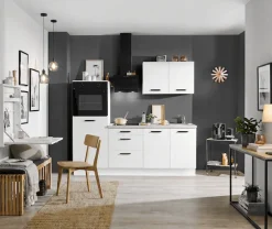 wiho Küchen Küchenzeile »Compact« Breite 210cm, wahlweise mit Geräten (ohne Kühlschrank)