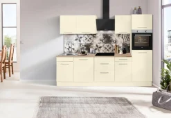 wiho Küchen Küchenzeile »Ela« Breite 280 cm, Soft-Close-Funktion, höhenverstellbare Füße