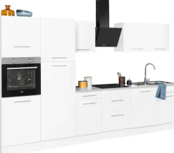 wiho Küchen Küchenzeile »Ela« Breite 340 cm, Soft-Close-Funktion, höhenverstellbare Füße