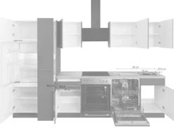 wiho Küchen Küchenzeile »Erla« ohne E-Geräte, Breite 310 cm