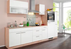 wiho Küchen Küchenzeile »Montana« mit E-Geräten, Breite 290 cm
