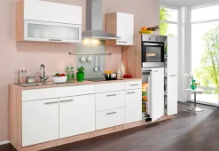 wiho Küchen Küchenzeile »Montana« mit E-Geräten, Breite 290 cm