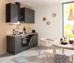 wiho Küchen Küchenzeile »Unna« mit E-Geräten, Breite 220 cm