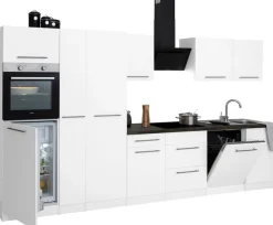 wiho Küchen Küchenzeile »Unna« mit E-Geräten, Breite 360 cm