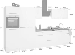 wiho Küchen Küchenzeile »Unna« ohne E-Geräte, Breite 360 cm
