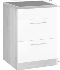 wiho Küchen Kochfeldumbauschrank »Cali« 60 cm breit