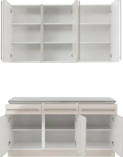 wiho Küchen Pantryküche »Chicago« ohne E-Geräte, Breite 160 cm
