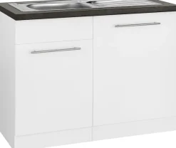 wiho Küchen Spülenschrank »Unna« 110 cm breit, inkl. Tür/Sockel/Griff für Geschirrspüler