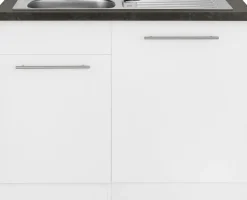 wiho Küchen Spülenschrank »Unna« 110 cm breit, inkl. Tür/Sockel/Griff für Geschirrspüler