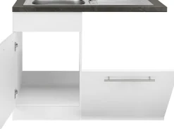wiho Küchen Spülenschrank »Unna« 110 cm breit, inkl. Tür/Sockel/Griff für Geschirrspüler