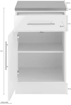 wiho Küchen Unterschrank »Cali« 50 cm breit