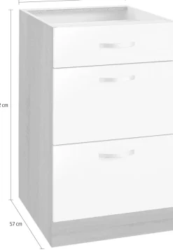 wiho Küchen Unterschrank »Flexi« Breite 50 cm
