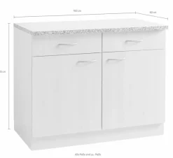 wiho Küchen Unterschrank »Kiel« 100 cm breit, 60 cm tief