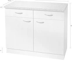 wiho Küchen Unterschrank »Kiel« 100 cm breit, 50 cm tief