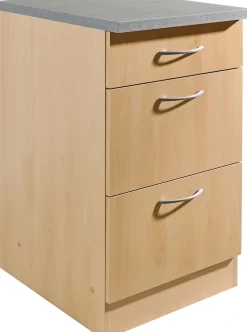 wiho Küchen Unterschrank »Kiel« 50 cm breit, 60 cm tief, mit 2 großen Auszügen und 1 Schublade