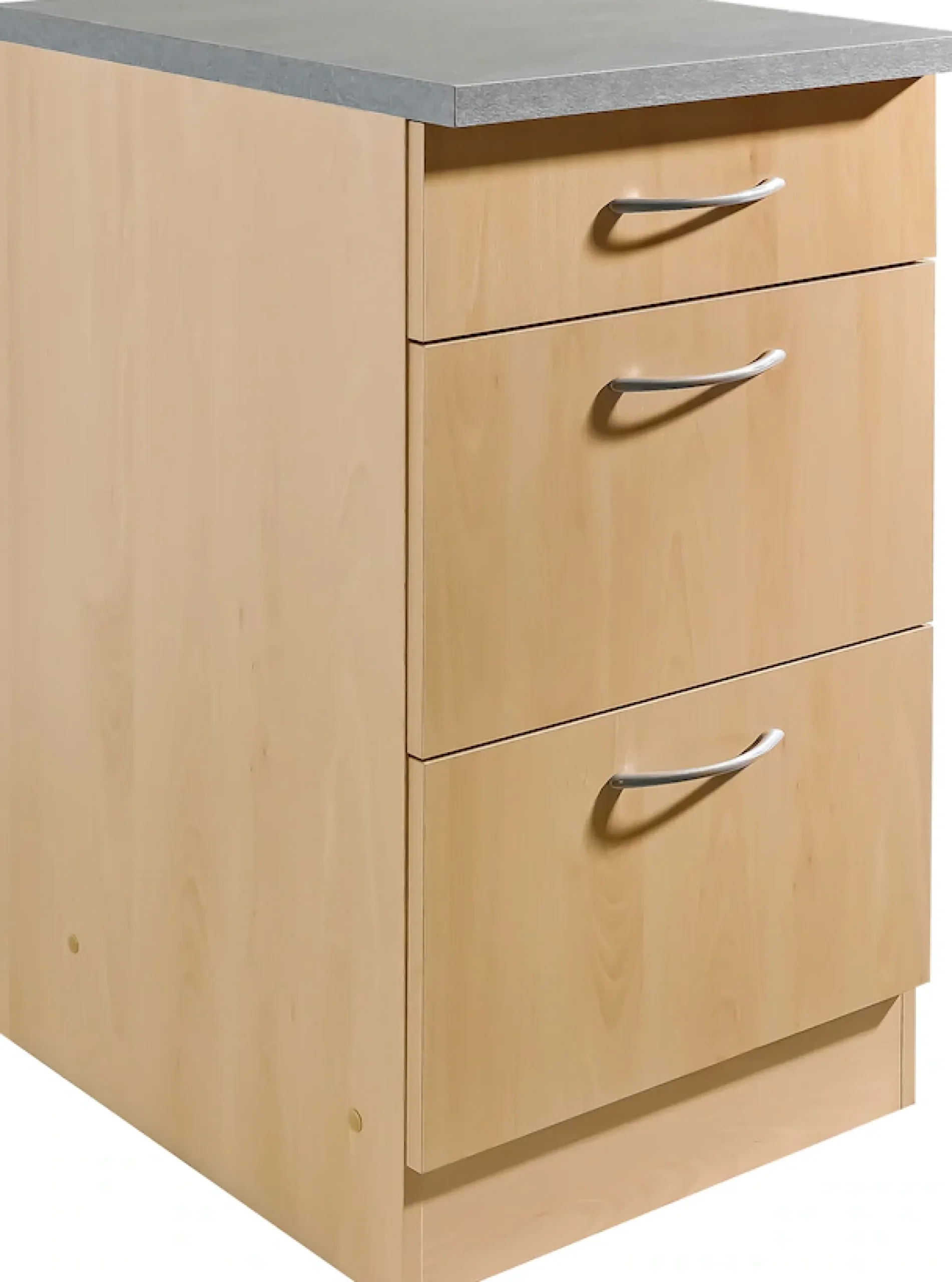 wiho Küchen Unterschrank »Kiel« 50 cm breit, 60 cm tief, mit 2 großen Auszügen und 1 Schublade