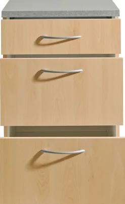 wiho Küchen Unterschrank »Kiel« 50 cm breit, 60 cm tief, mit 2 großen Auszügen und 1 Schublade