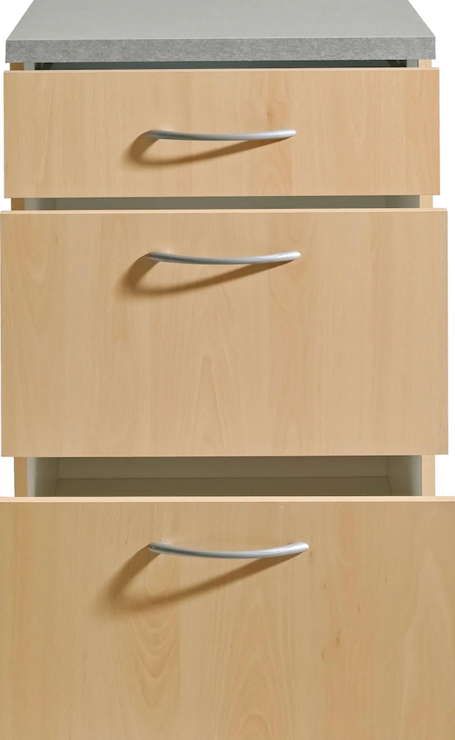 wiho Küchen Unterschrank »Kiel« 50 cm breit, 60 cm tief, mit 2 großen Auszügen und 1 Schublade